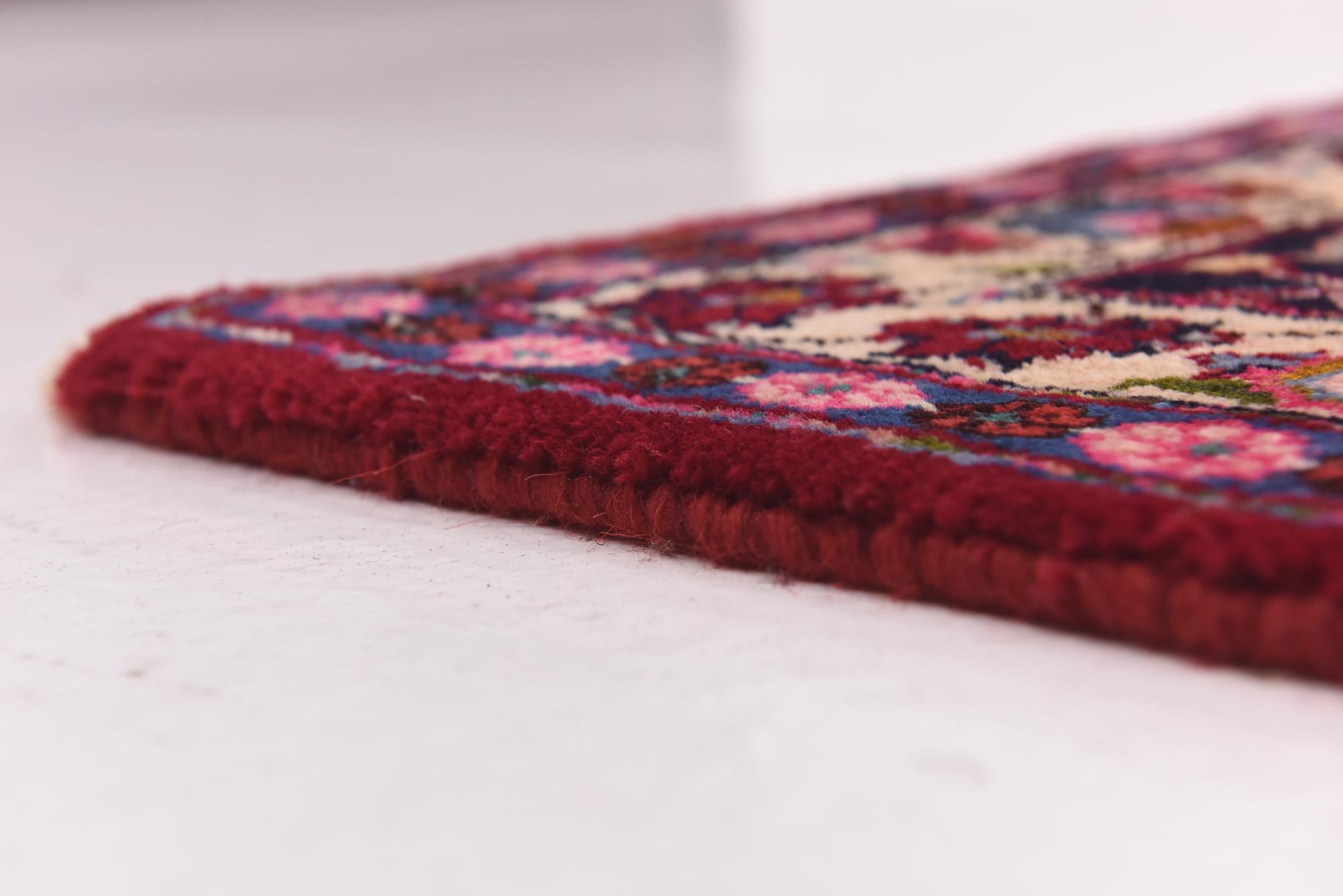 9' 9 x 13' Hand Knotted Mashad Persian Wool Rug