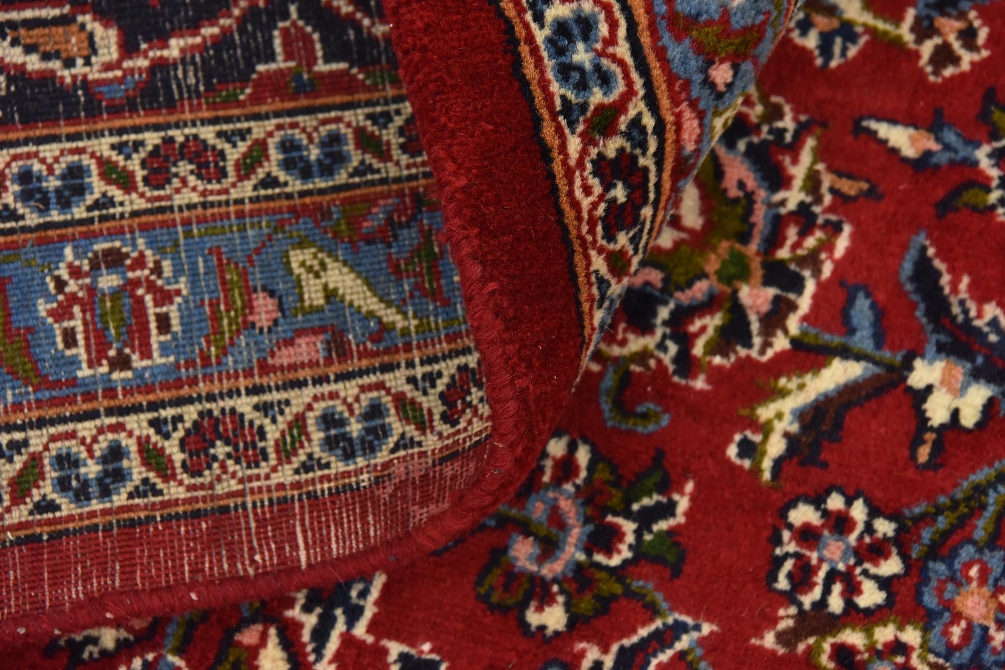 9' 8 x 13' 8 Hand Knotted Mashad Persian Wool Rug
