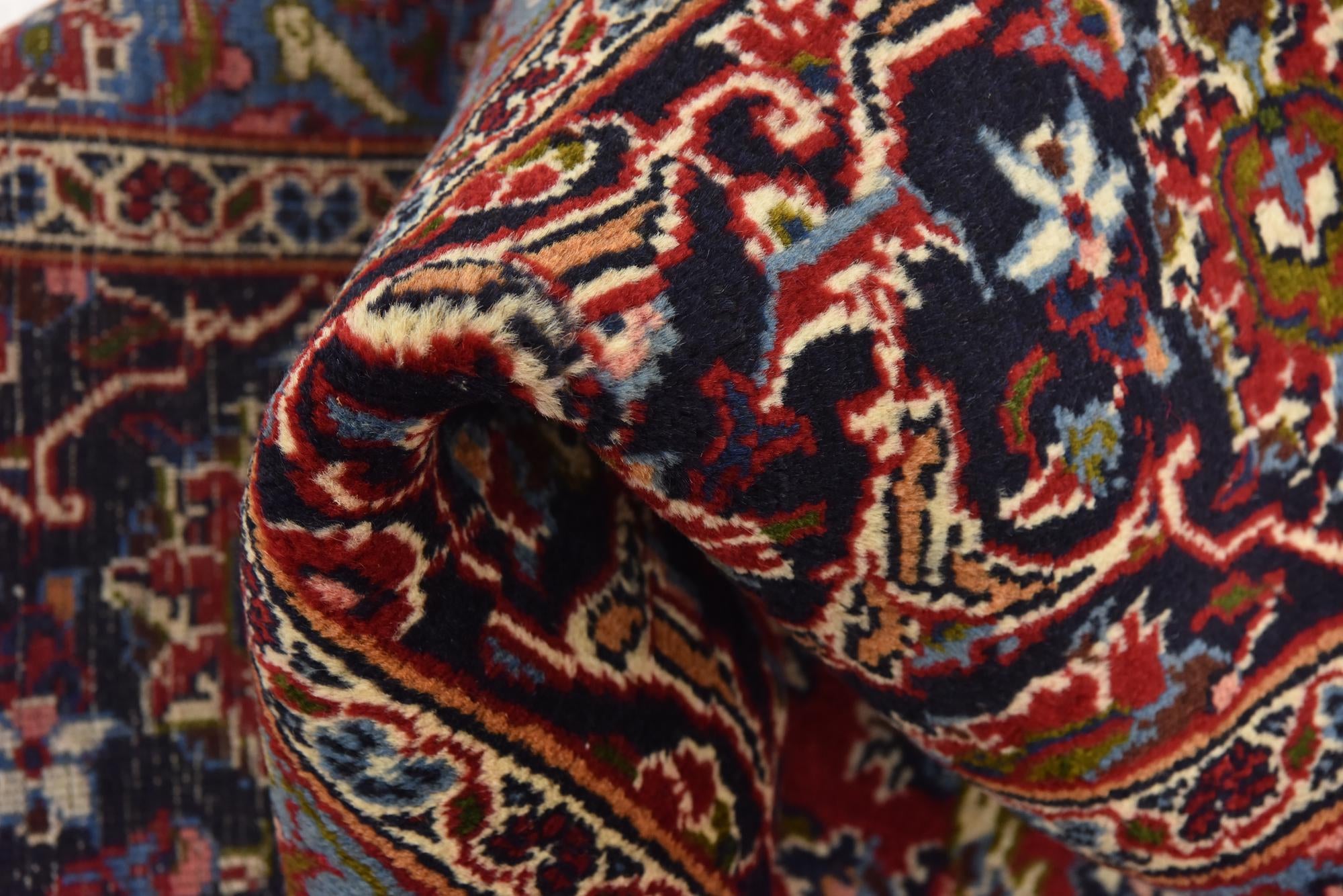 9' 8 x 13' 8 Hand Knotted Mashad Persian Wool Rug