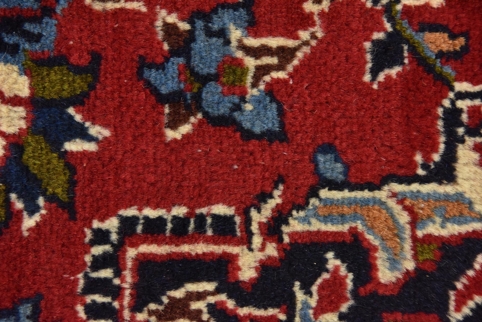 9' 8 x 13' 8 Hand Knotted Mashad Persian Wool Rug