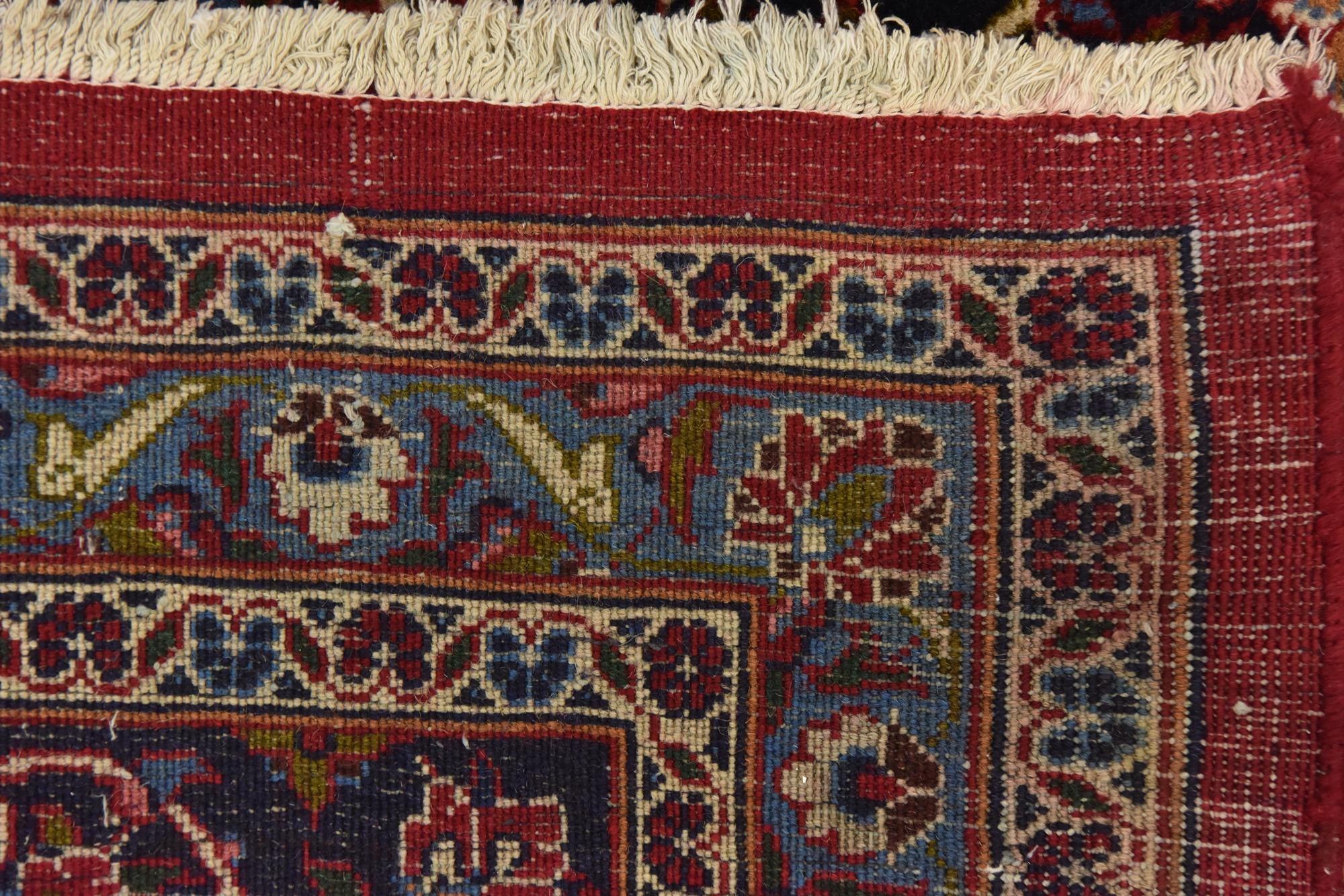 9' 8 x 13' 8 Hand Knotted Mashad Persian Wool Rug