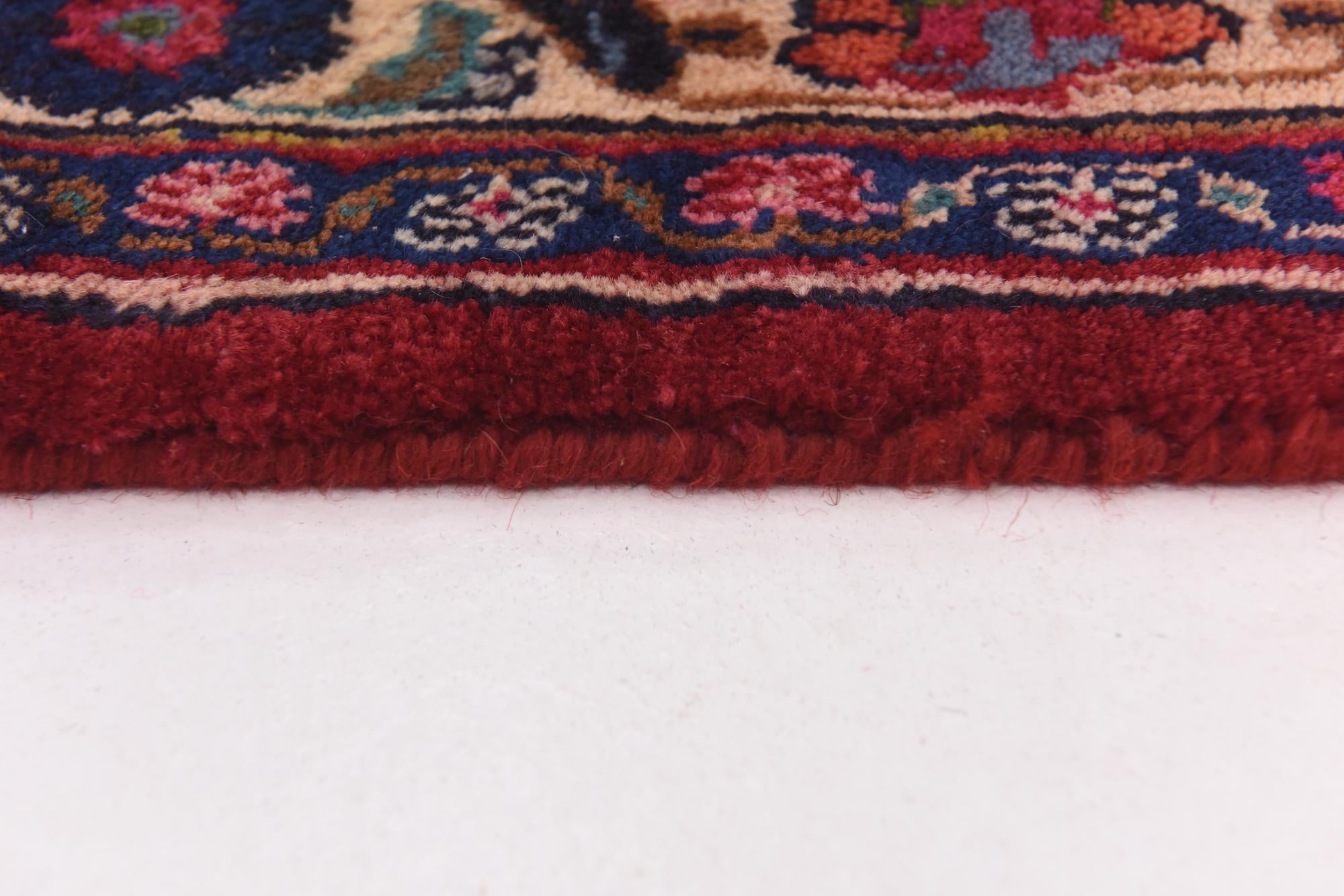 9' 8 x 13' Hand Knotted Mashad Persian Wool Rug