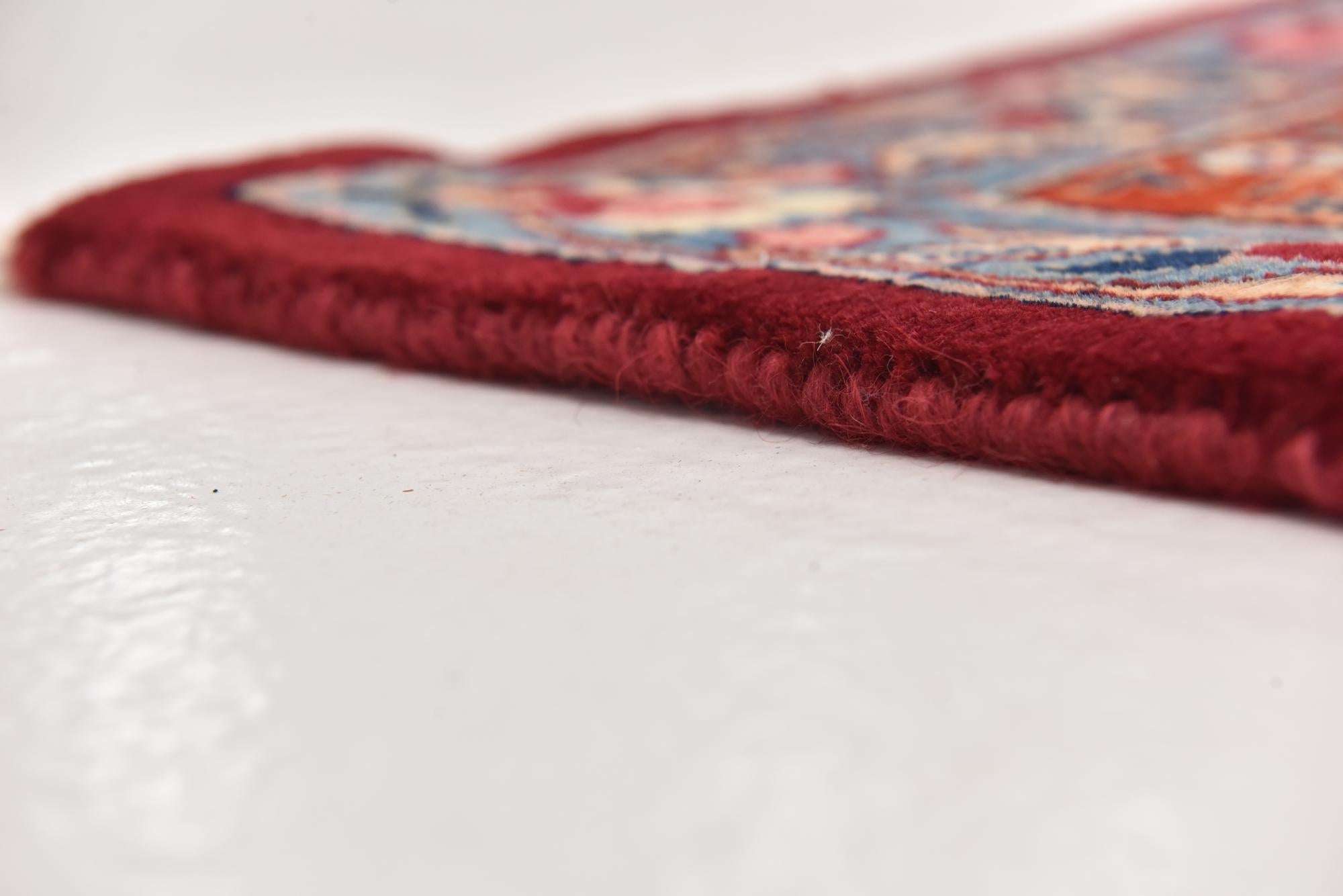 9' 7 x 13' Hand Knotted Mashad Persian Wool Rug