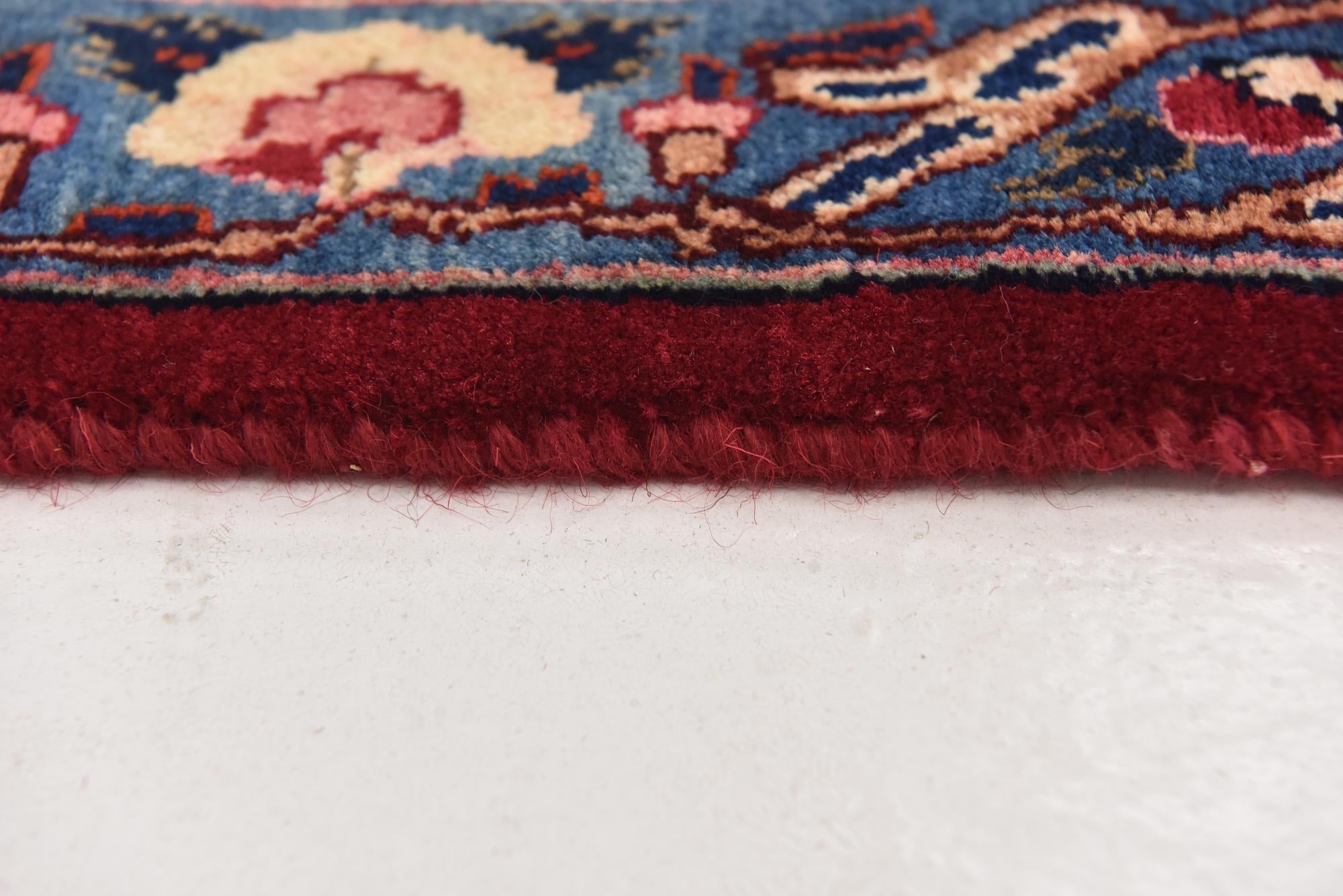 9' 7 x 13' Hand Knotted Mashad Persian Wool Rug