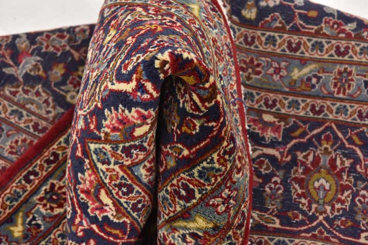 9' 7 x 13' Hand Knotted Mashad Persian Wool Rug