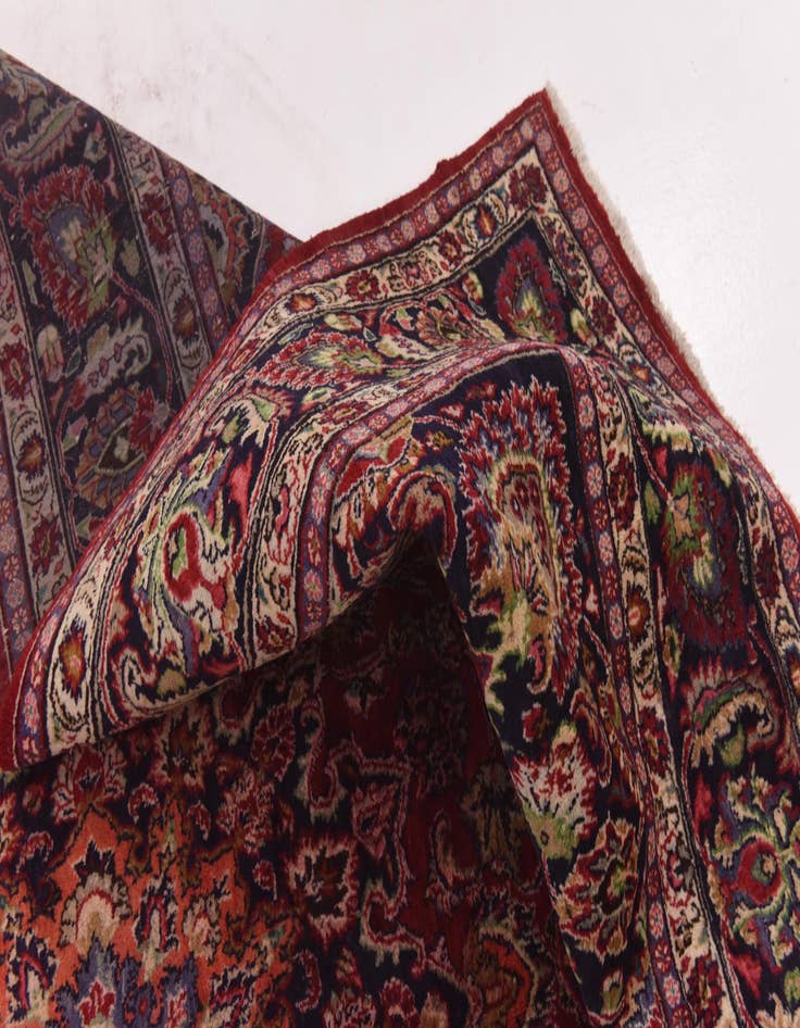 Detail image of 9' 4 x 13' Hand Knotted Mashad Persian Wool Rug