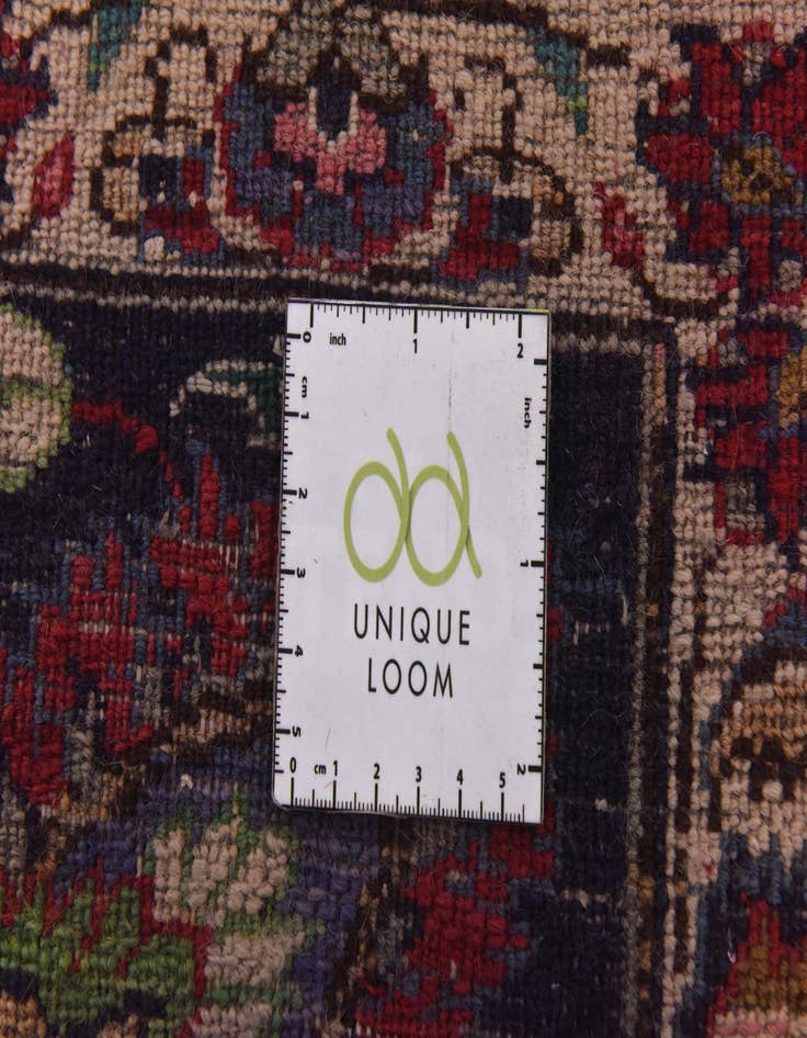 Detail image of 9' 4 x 13' Hand Knotted Mashad Persian Wool Rug