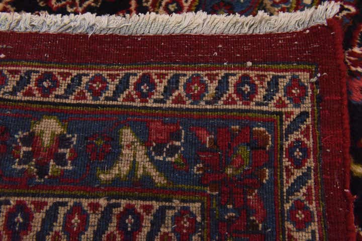 9' 8 x 12' 9 Hand Knotted Mashad Persian Wool Rug