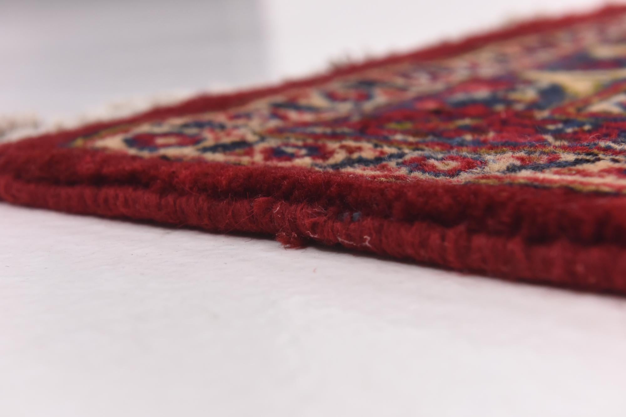 9' 8 x 12' 9 Hand Knotted Mashad Persian Wool Rug