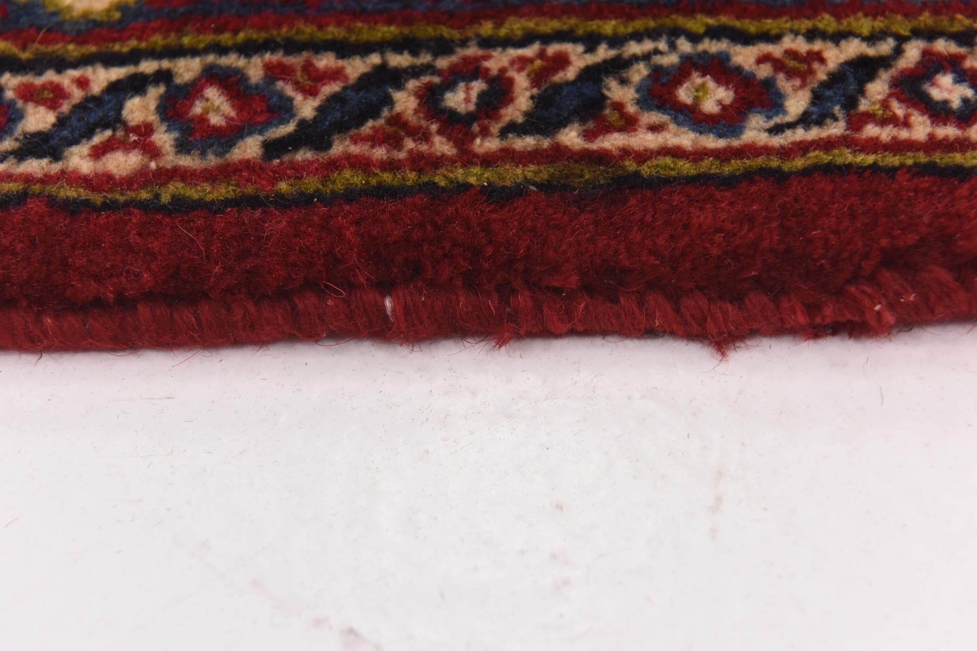 9' 8 x 12' 9 Hand Knotted Mashad Persian Wool Rug