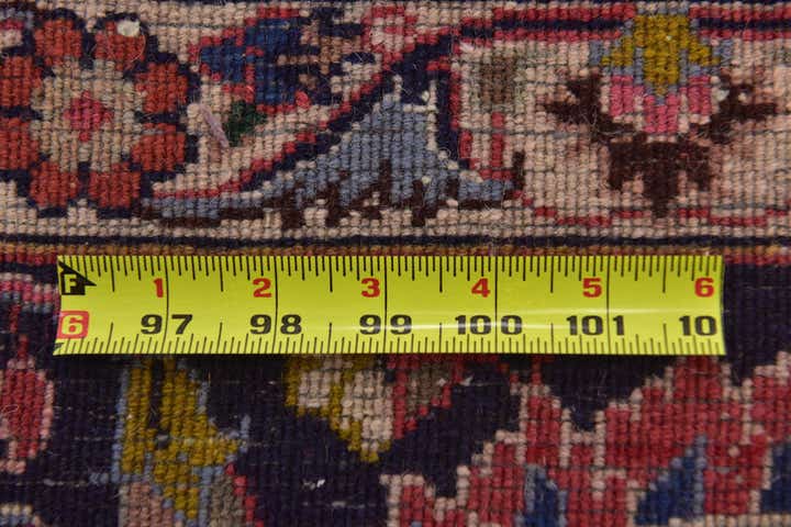 9' 8 x 12' 8 Hand Knotted Mashad Persian Wool Rug