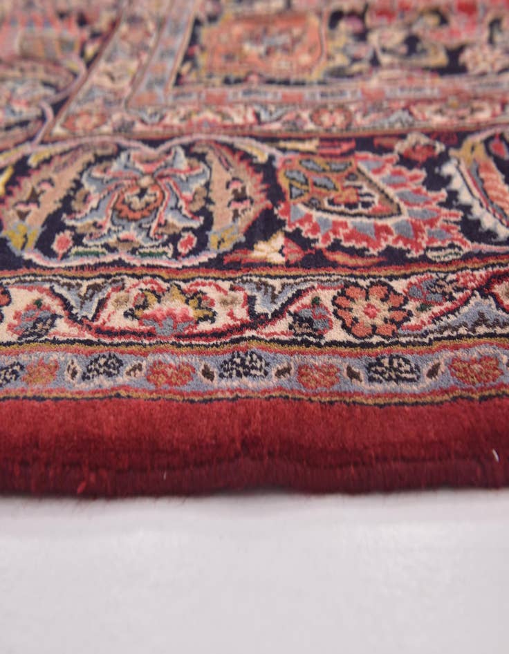 Detail image of 9' 8 x 12' 8  Hand Knotted Mashad Persian Wool Rug