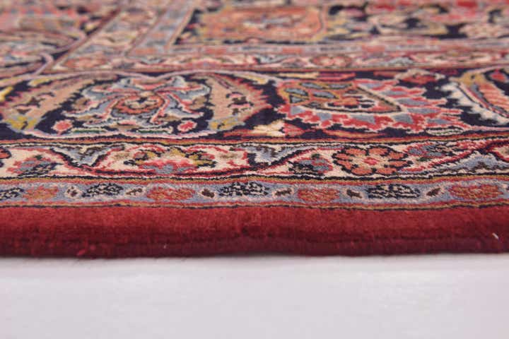 9' 8 x 12' 8 Hand Knotted Mashad Persian Wool Rug
