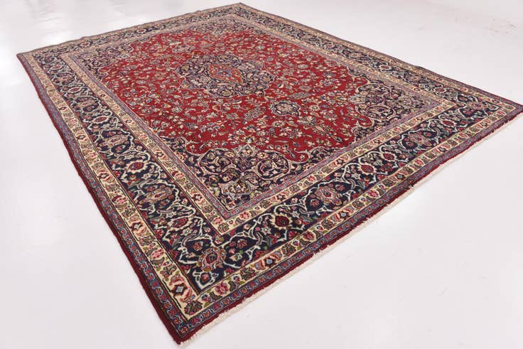 Detailansicht von 290cm x 385cm Handgeknüpft Mashad Persisch Wolle Teppich
