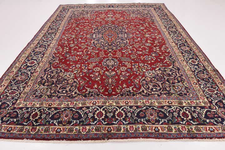 290cm x 385cm Handgeknüpft Mashad Persisch Wolle Teppich
