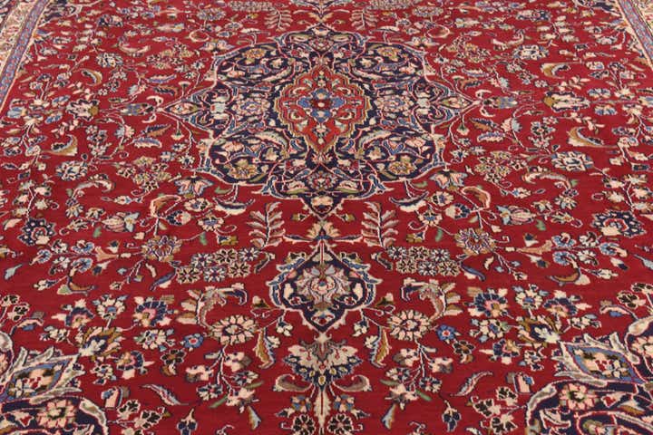 290cm x 385cm Handgeknüpft Mashad Persisch Wolle Teppich