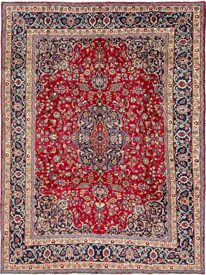 290cm x 385cm Handgeknüpft Mashad Persisch Wolle Teppich
