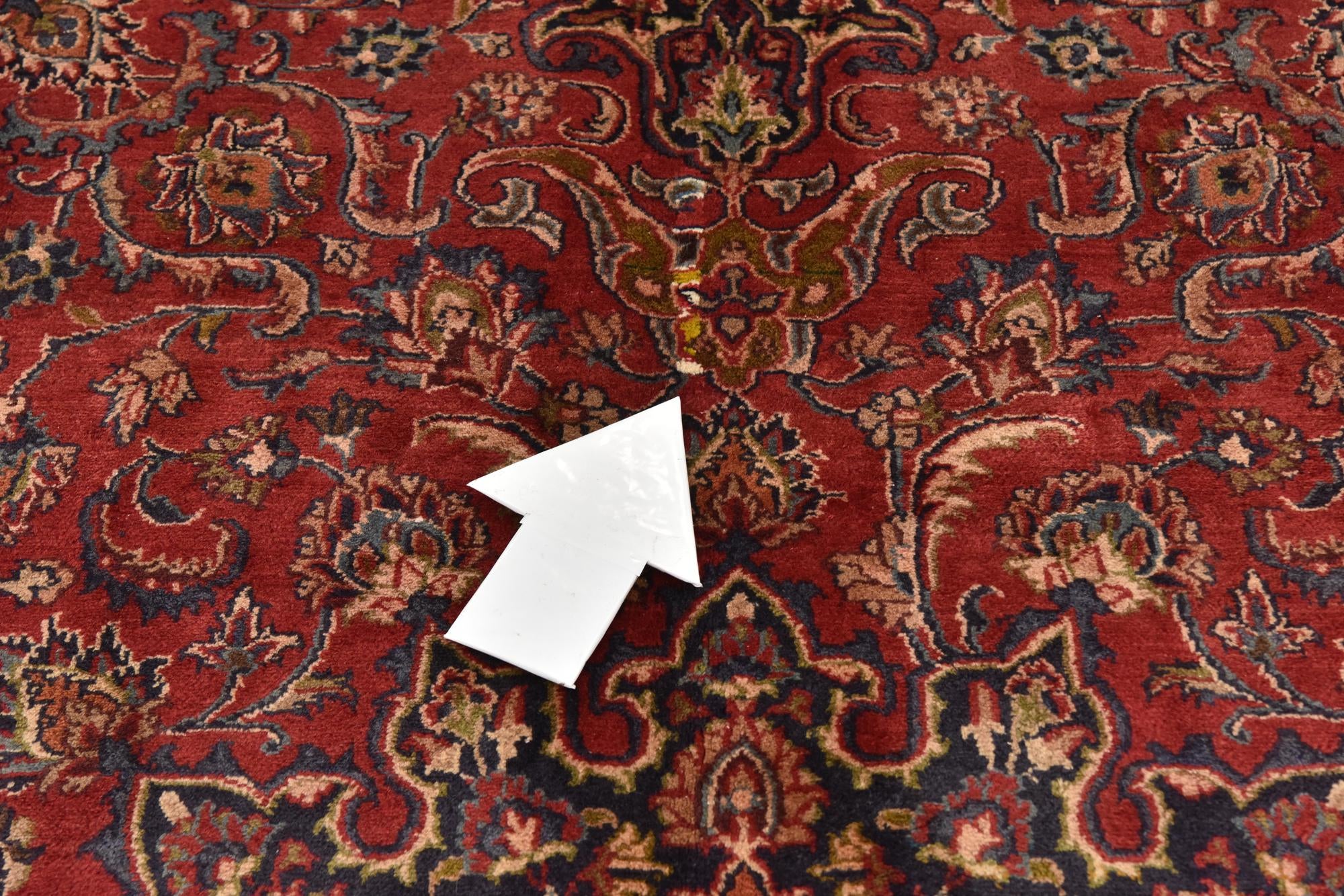 9' 7 x 12' 9 Hand Knotted Mashad Persian Wool Rug