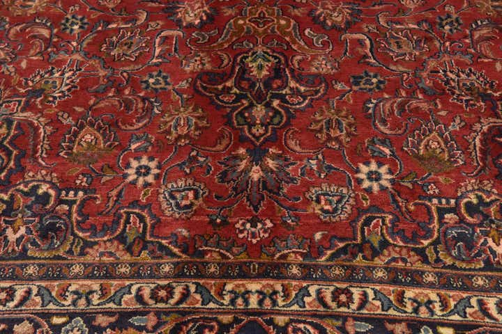 290cm x 390cm Handgeknüpft Mashad Persisch Wolle Teppich