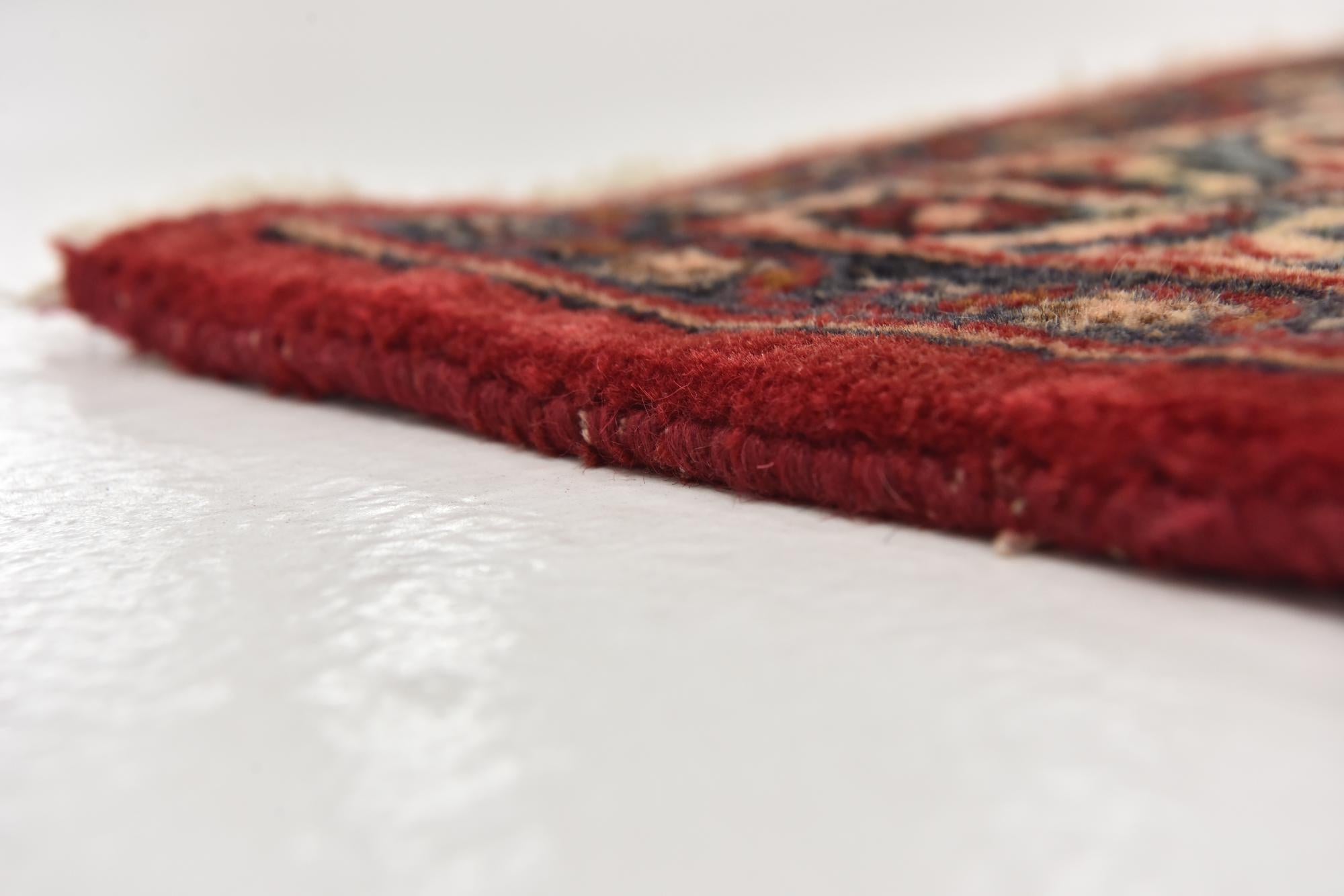9' 7 x 12' 9 Hand Knotted Mashad Persian Wool Rug