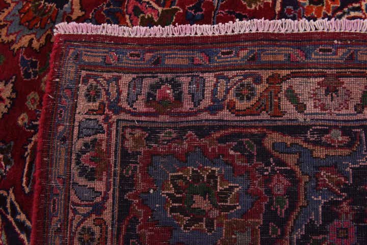 9' 9 x 12' 8 Hand Knotted Mashad Persian Wool Rug