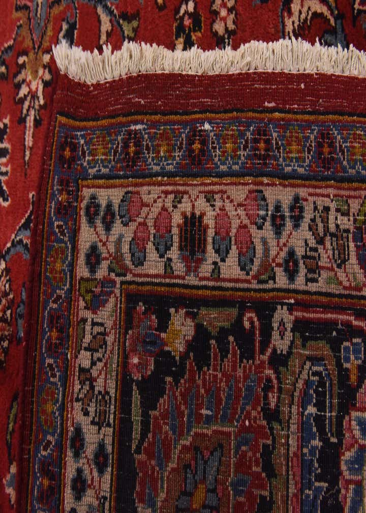 9' 8 x 12' 10 Hand Knotted Mashad Persian Wool Rug
