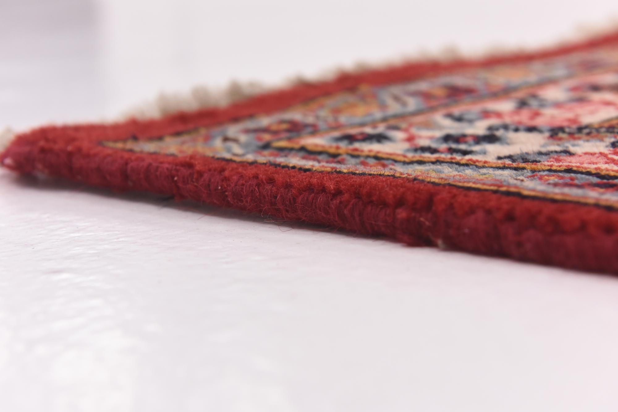 9' 8 x 12' 10 Hand Knotted Mashad Persian Wool Rug
