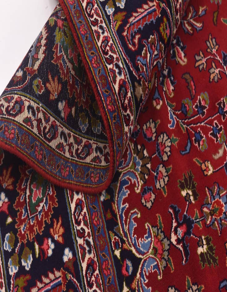 Detail image of 9' 4 x 12' 8  Hand Knotted Mashad Persian Wool Rug