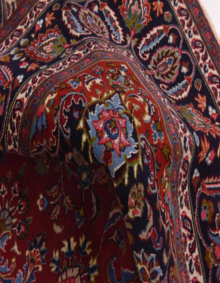 Detail image of 9' 4 x 12' 8  Hand Knotted Mashad Persian Wool Rug