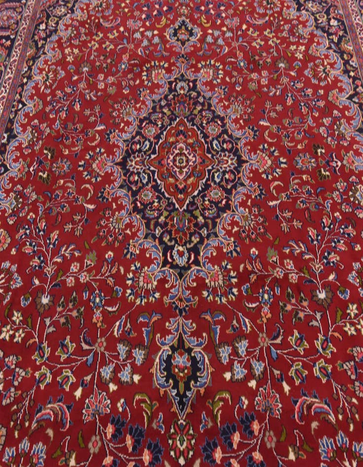 Detail image of 9' 4 x 12' 8  Hand Knotted Mashad Persian Wool Rug