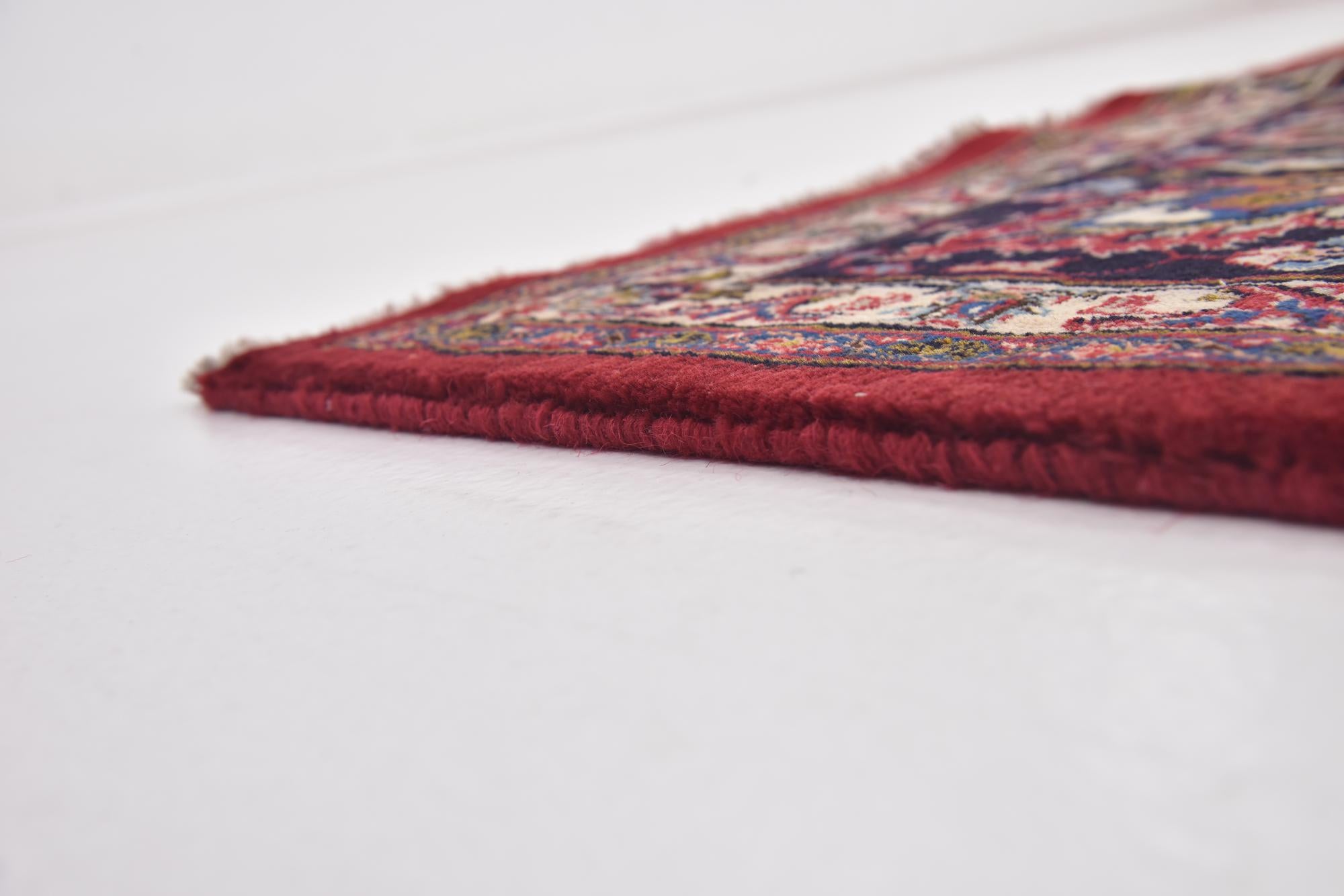 9' 7 x 12' 9 Hand Knotted Mashad Persian Wool Rug
