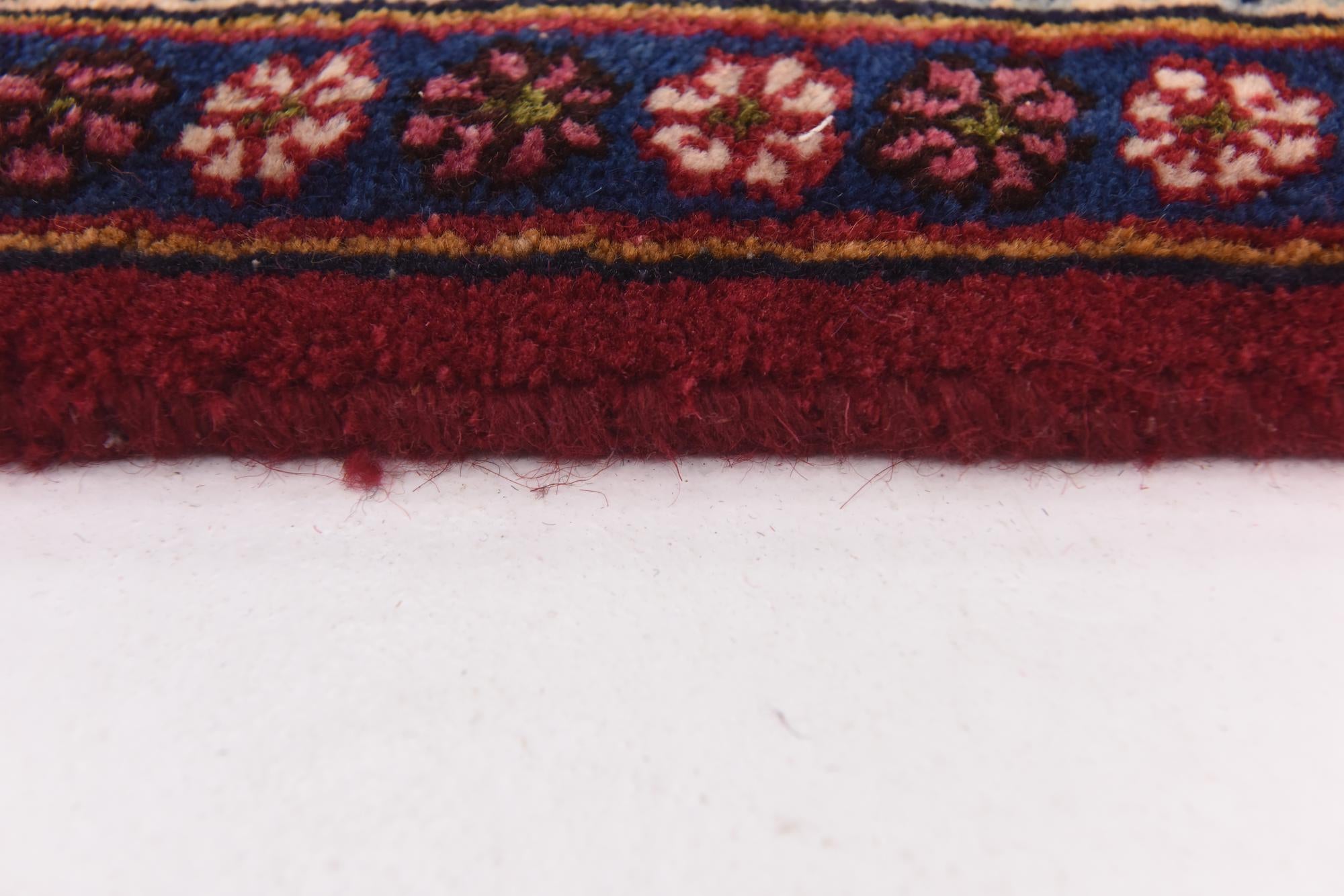 9' 9 x 12' 8 Hand Knotted Mashad Persian Wool Rug