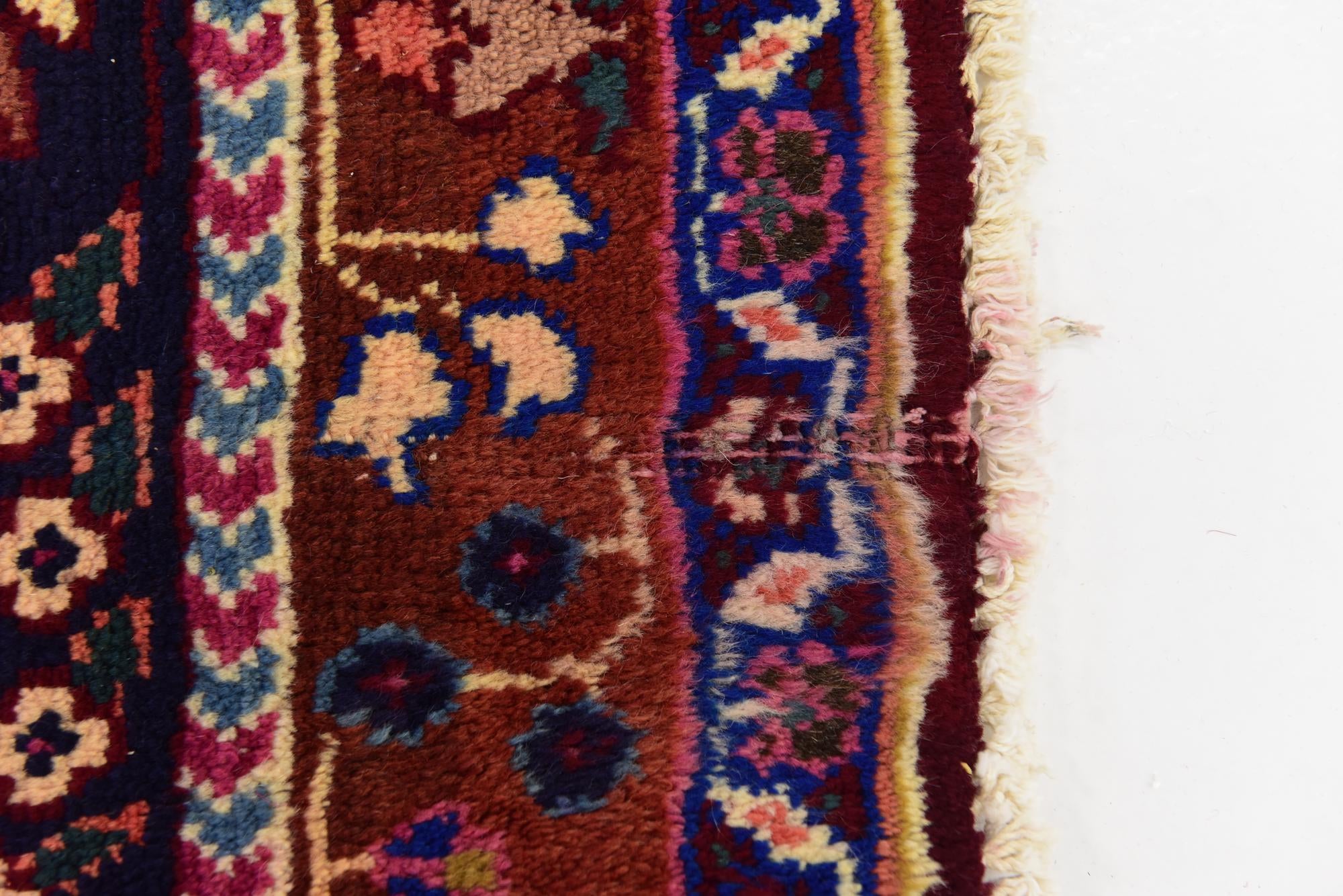9' 10 x 13' 2 Hand Knotted Mashad Persian Wool Rug