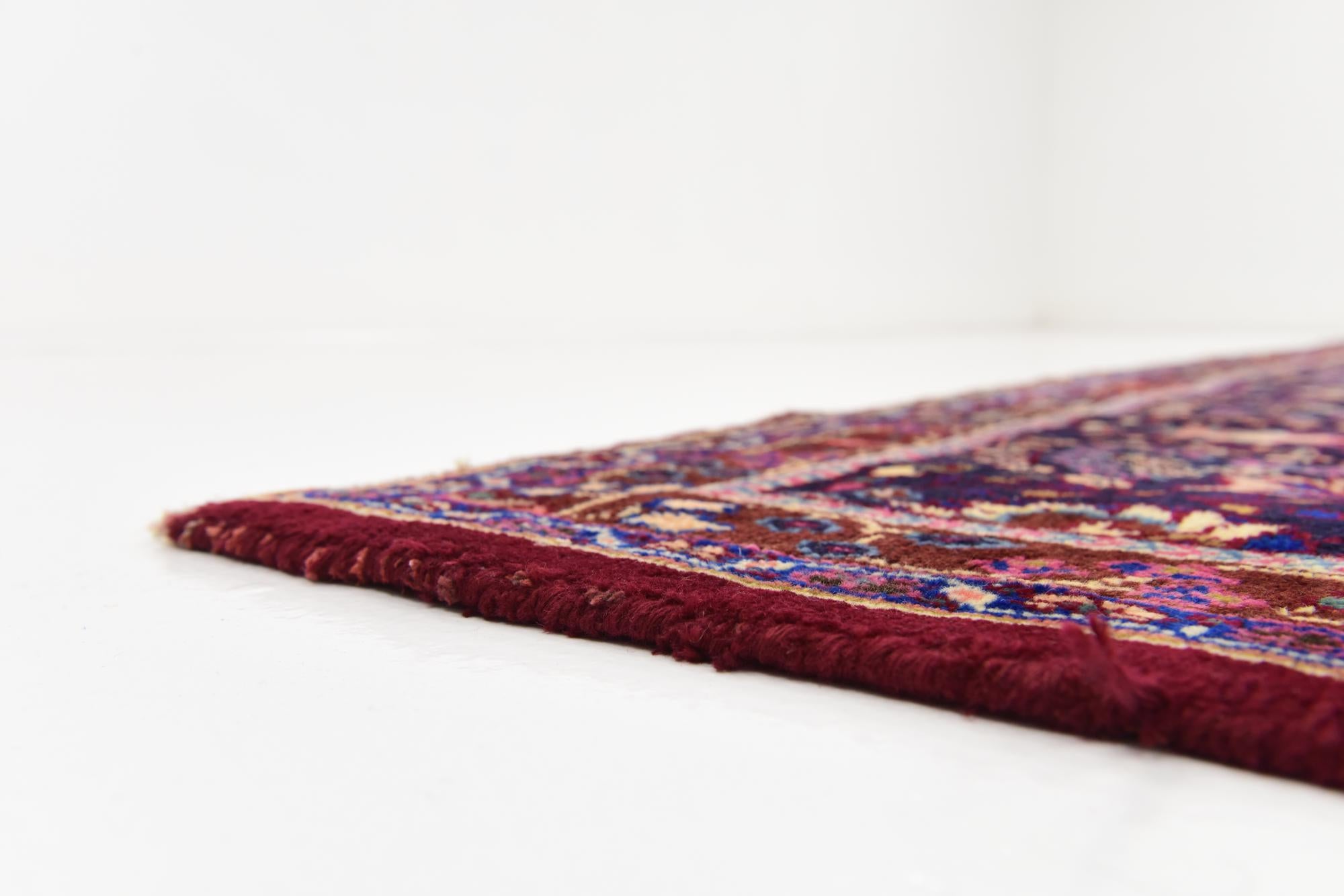 9' 10 x 13' 2 Hand Knotted Mashad Persian Wool Rug