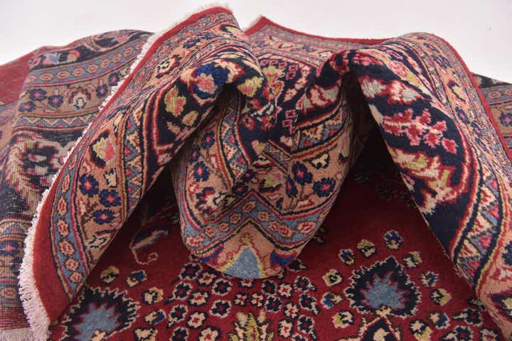 9' 6 x 12' 6 Hand Knotted Mashad Persian Wool Rug