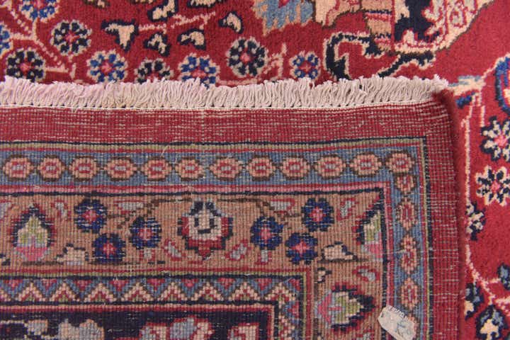 9' 6 x 12' 6 Hand Knotted Mashad Persian Wool Rug