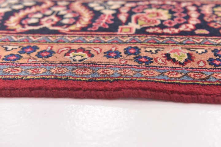 9' 6 x 12' 6 Hand Knotted Mashad Persian Wool Rug