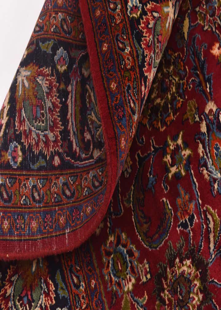 9' 8 x 12' 7 Hand Knotted Mashad Persian Wool Rug