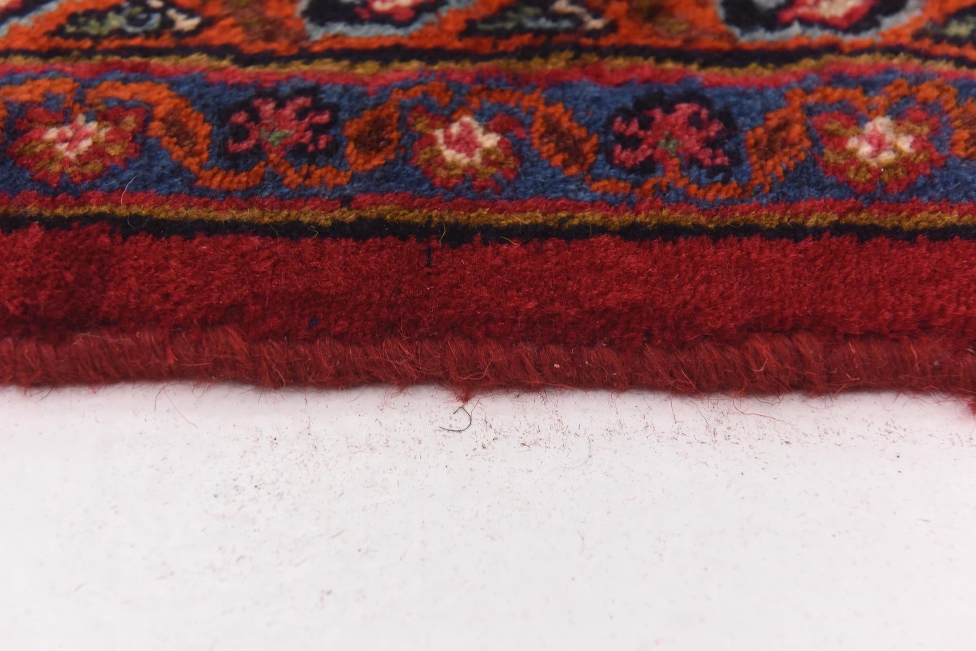 9' 8 x 12' 7 Hand Knotted Mashad Persian Wool Rug