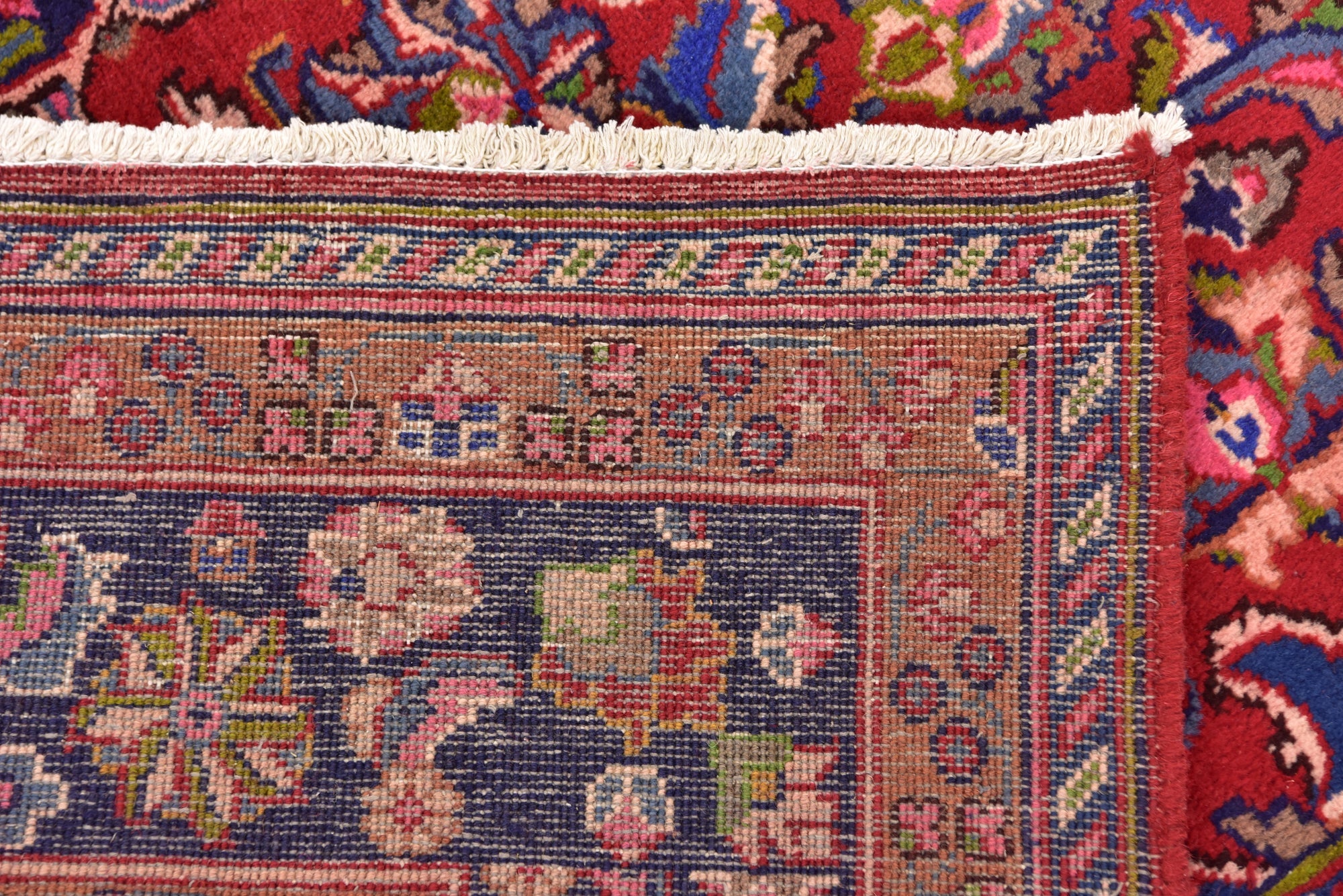 6' 3 x 9' 4 Hand Knotted Mashad Persian Wool Rug