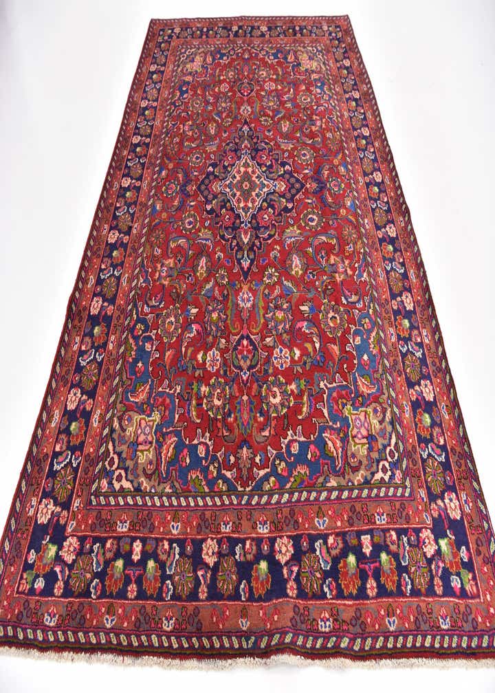 6' 3 x 9' 4 Hand Knotted Mashad Persian Wool Rug