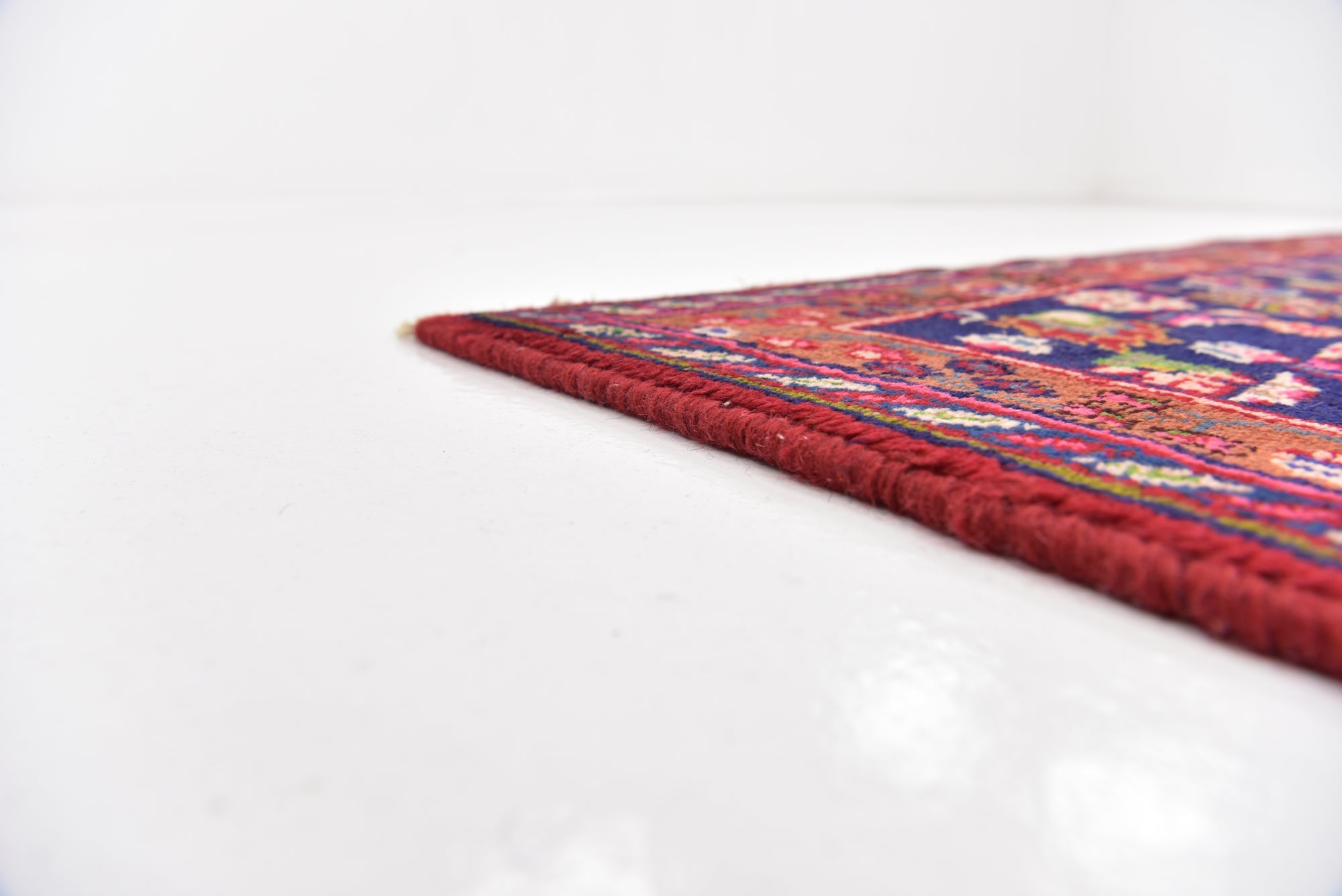 6' 3 x 9' 4 Hand Knotted Mashad Persian Wool Rug