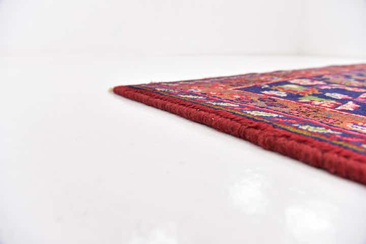6' 3 x 9' 4 Hand Knotted Mashad Persian Wool Rug