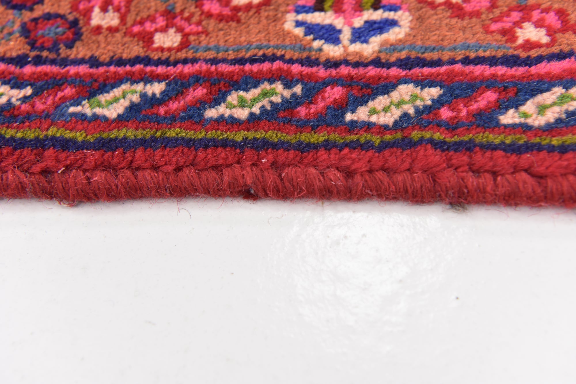 6' 3 x 9' 4 Hand Knotted Mashad Persian Wool Rug
