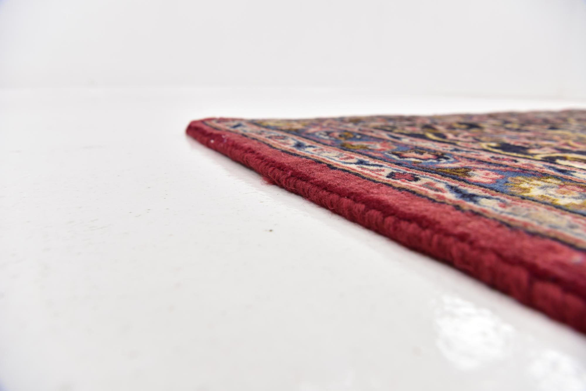 9' 9 x 13' Hand Knotted Mashad Persian Wool Rug