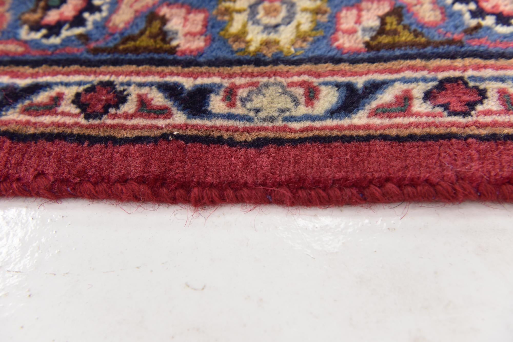 9' 9 x 13' Hand Knotted Mashad Persian Wool Rug