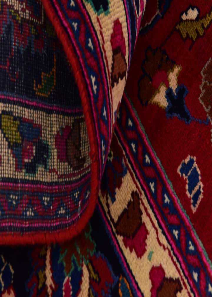 9' 8 x 13' Hand Knotted Mashad Persian Wool Rug