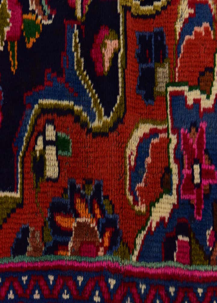 9' 8 x 13' Hand Knotted Mashad Persian Wool Rug