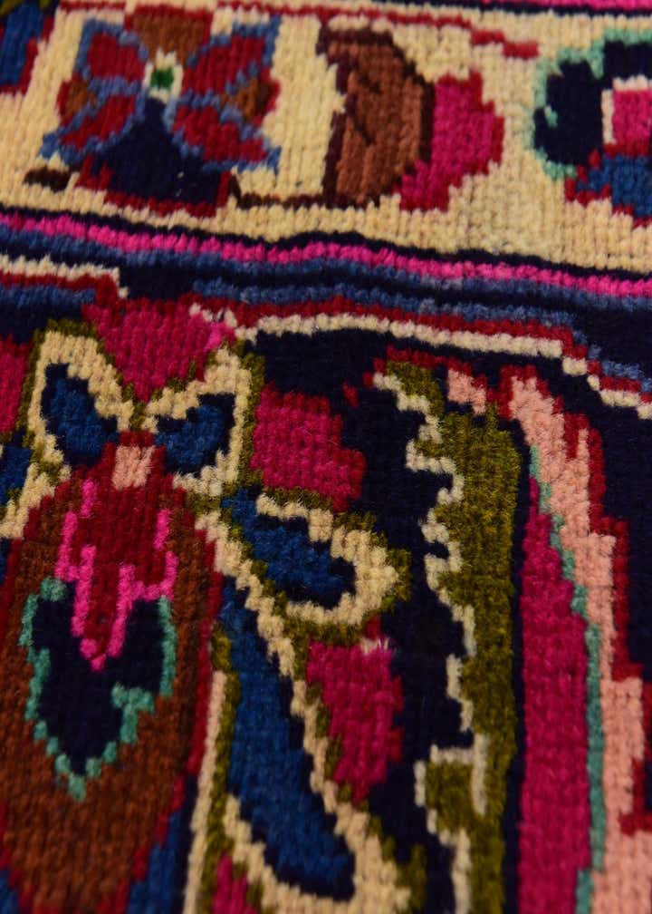 9' 8 x 13' Hand Knotted Mashad Persian Wool Rug