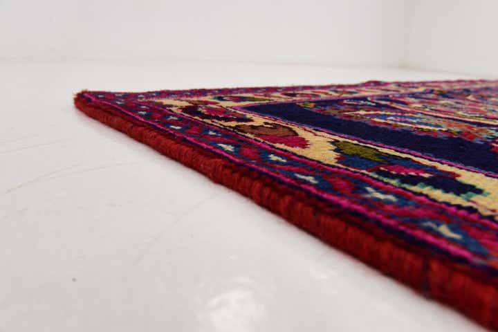 9' 8 x 13' Hand Knotted Mashad Persian Wool Rug